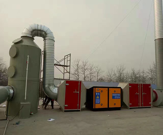 烟台环保水洗塔+光氧催化设备